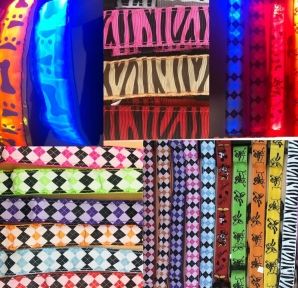 Нашийник LED світиться плівка візерунок M (2,5 см  40-48см)