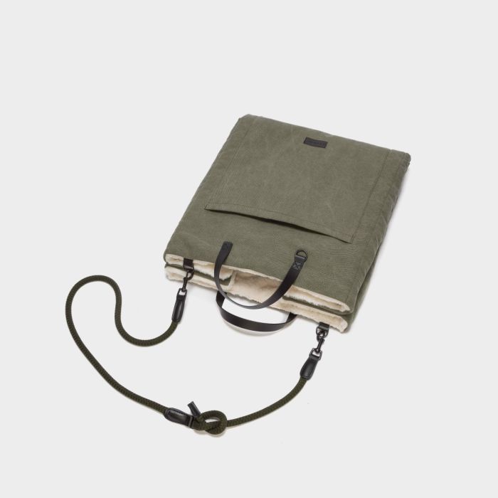 Переносний лежак для собак Cloud7 Travel Canvas Оливковий L