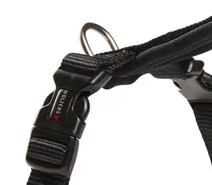 Шлейка для собак пом'якшена Wolters Professional Comfort -1 27-32 см / 15 мм Чорний