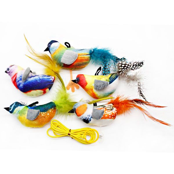 Пташка на резинці зі звуком 