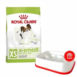 АКЦІЯ Royal Canin X-Small Adult сухий корм для дорослих собак дуже дрібних розмірів 3 кг + миска 