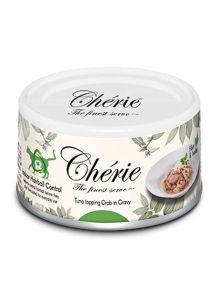 Cherie Hairball Control вологий корм з тунцем та крабом для виведення вовни для котів 80 гр 
