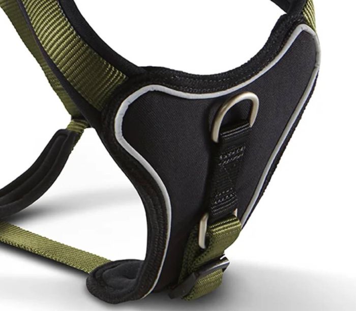 Шлейка для собак пом'якшена Wolters Professional Comfort 1 35-40 см / 25 мм Оливковий