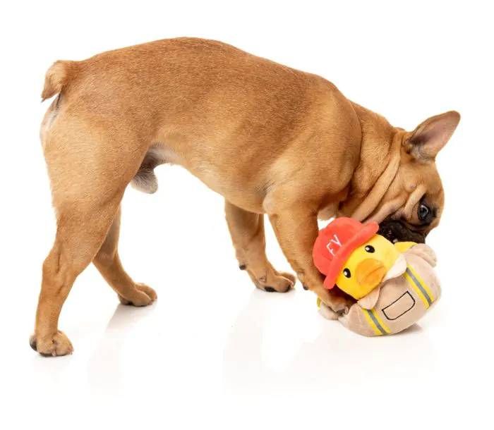 М'яка іграшка для собак FuzzYard Качка-пожежник