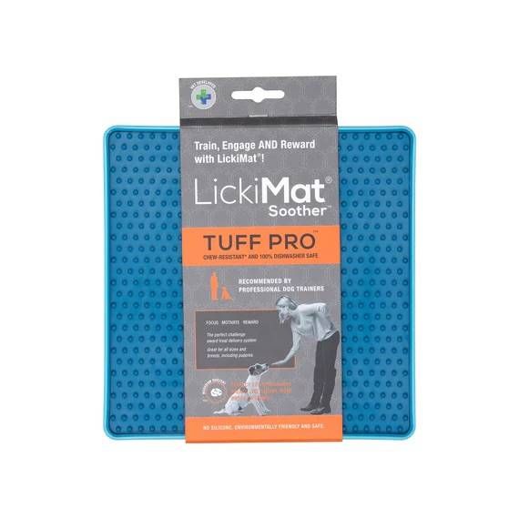 Лизальний килимок антистрес для собак LickiMat Soother PRO Tuff Turquoise тверда основа