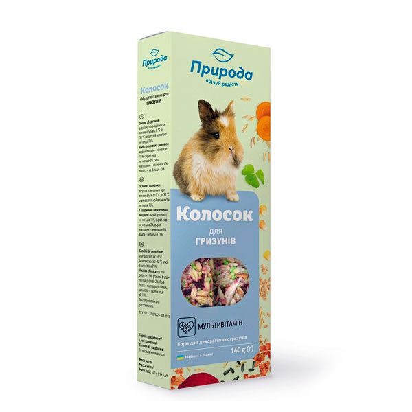 Мультивітамін Сузіря-колосок для гризунів Колосок для гризунів Мультивітамін Сузіря