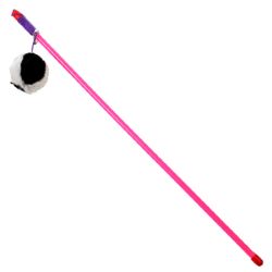 Вудка-дражнилка хутряний чорно-білий куля 