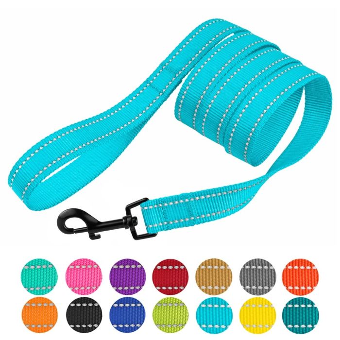 Повідець для собак Bronze Dog Блакитний 1222 59Т 10мм-152см