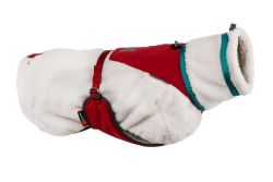 Флісова куртка для собак Trekking fleece jacket Non-stop dogwear Сірий/Винний/Бірюзовий 30