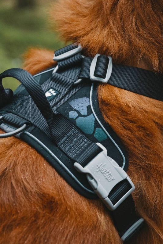 Шлейка для собак пом'якшена Hurtta Weekend Warrior 45-60 см Чорний