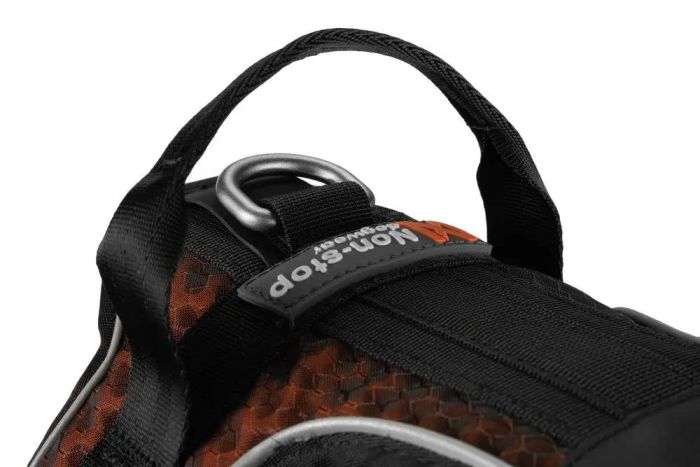 Шлейка для собак Rock harness Non-stop dogwear Чорний/Помаранчевий L