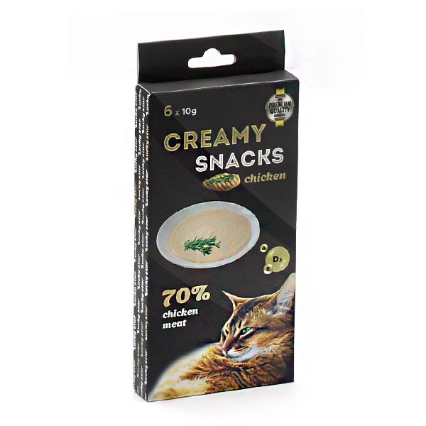 Ласощі для котів Lucky Star Пюре з мяса курки, 6х10 г 