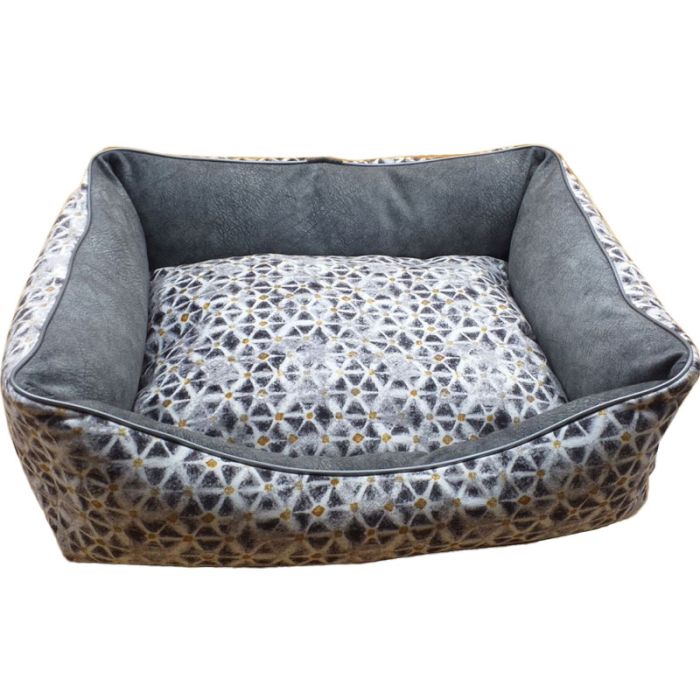 Лежак для тварин 52х42х21 см меблевий велюр 