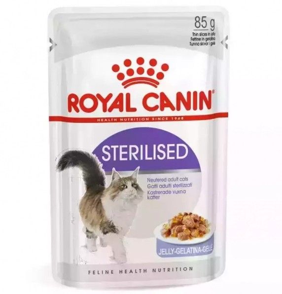 Royal Canin STERILISED JELLY для стерилізованих кішок і кастрованих котів в желе 85 г