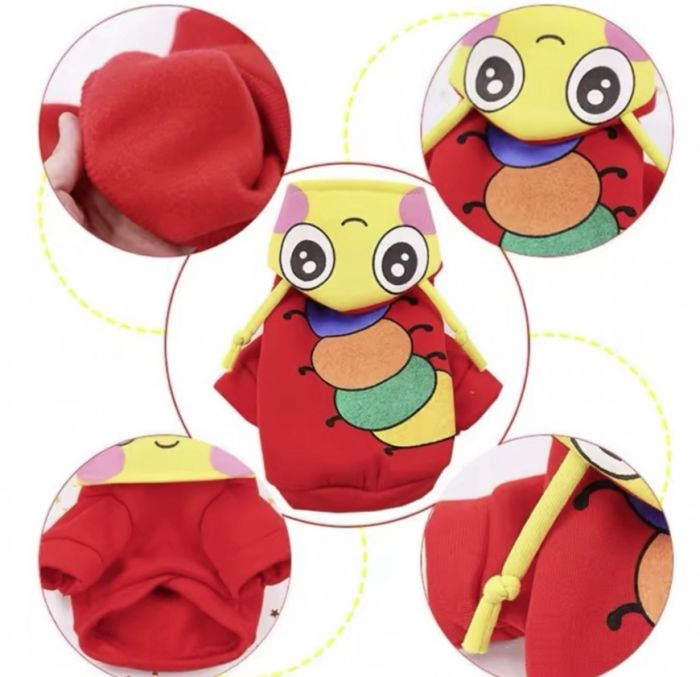 Світшот Гусениця червоний L