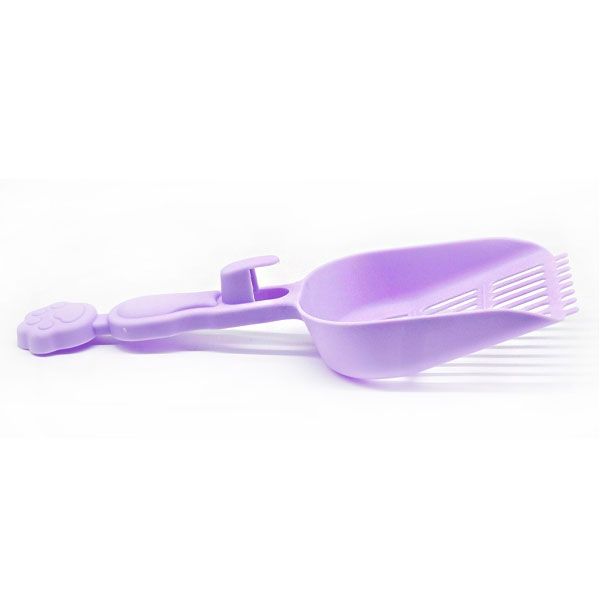 Совок-сітка з лапкою бузковий, 28х10х3 см 