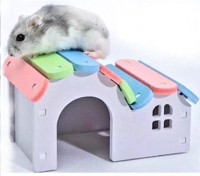 Будиночок для гризунів деревяний 14х8х10 см 