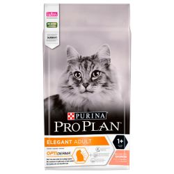 PRO PLAN Elegant сухий корм для котів із чутливою шкірою та від випадіння шерсті з лососем 10 кг