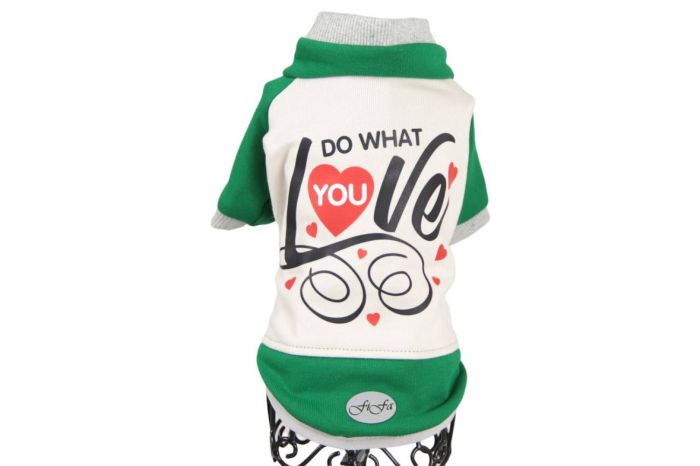 Свято світшот для собак унісекс трикотаж на флісі Зелений XS