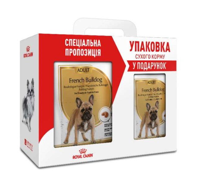 Акція сухий корм Royal Canin French Bulldog Adult 3кг в подарунок 1,5 кг 