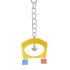 Дзвіночок на ланцюжку іграшка для птахів 21х4 см 