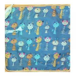 Килимок з підігрівом 45х45 см веселе кошеня сірий 