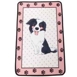 Килимок для собак Собачка 80  50 см Трояндовий