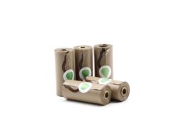 Пакети для прибирання за собакою біорозкладні, 15 шт (30x23 см) 