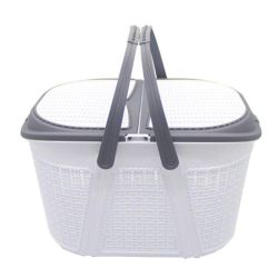Кошик-переноска пластик велика 443227 см Білий