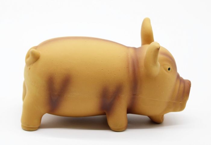 Порося латекс 15 см. Коричневий