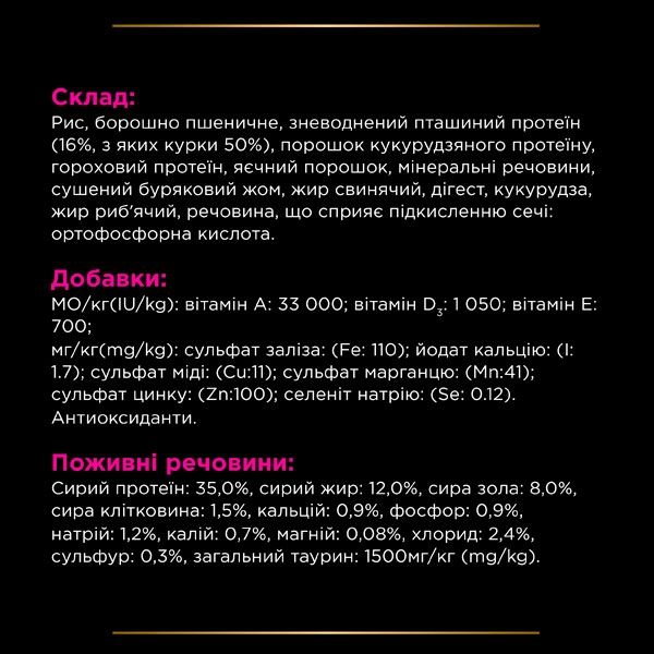 PRO PLAN Veterinary Diets UR Urinary сухий корм для котів при захворюваннях сечовивідних шляхів 350 г