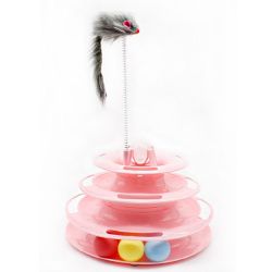 Іграшка Track рожевий з мишкою, 25х16 см 