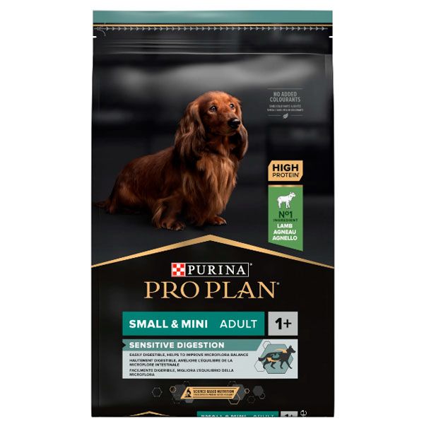 PRO PLAN Adult Small  Mini Sensitive Digestion сухий корм для дорослих собак дрібних порід із чутливим травленням із ягням 7кг