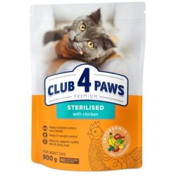 Сухий корм Клуб 4 Лапи Преміум для дорослих стерилізованих кішок. 900 гр. 