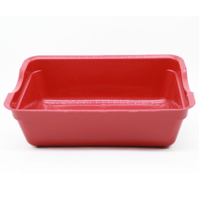 Туалет Дніпро для котів глибокий без сітки Червоний