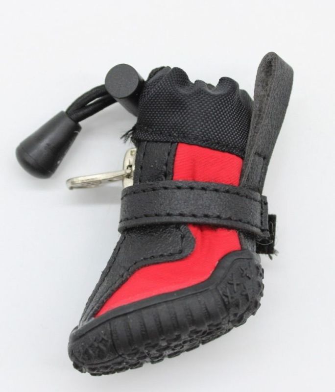 Взуття для собак плащівка трикотаж червона 1096 2 (4,83,7 см)