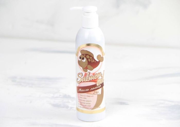Масло лосося для тварин-Salmon Oil (лососева олія) Масло лосося Salmon Oil, 250 мл