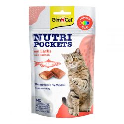 GimCat Nutri Pockets with Salmon ласощі для кішок з лососем і жирними кислотами 60г 