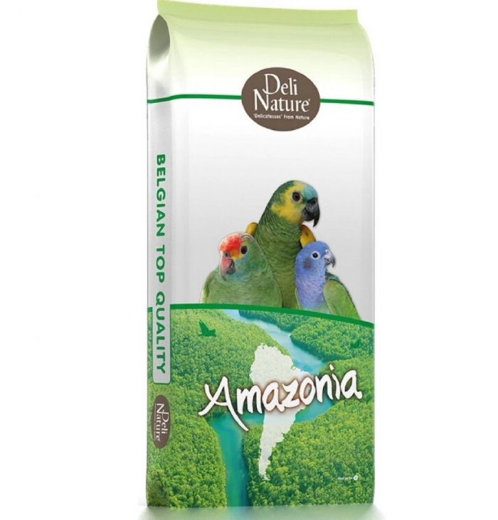 Корм Deli Nature Parrots Amazonia для великих папуг з папайєю, ананасом та родзинками, 15 кг DN для великих папуг, з папаєю, ананасом та родзинками, Parrots Amazonia-22, 15 кг