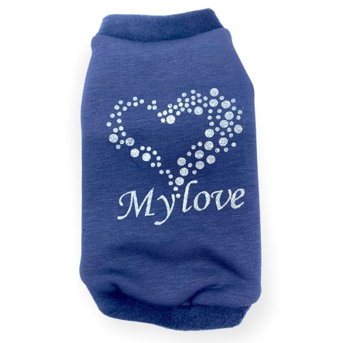 Пушок толстовка для котів трикотаж на хутрі 2 (А28  В34см)