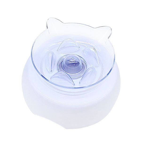 Подставка с миской Infinite Future CAT Slow Food одинарная, 18х18х9 см 