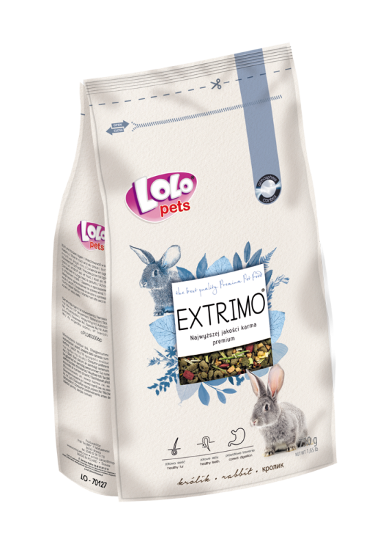 Extrimo корм для кролика 750 г Lolopets 70127 