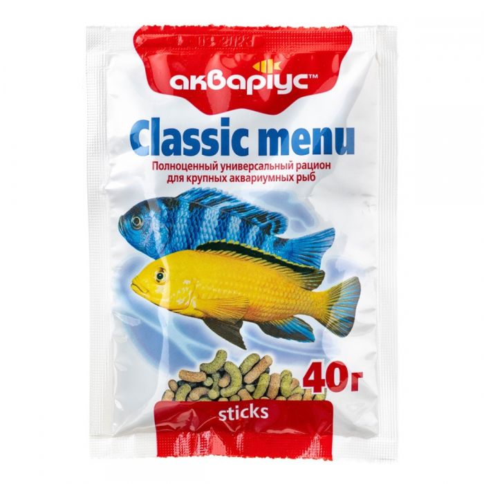 Classic menu sticks - сухий корм для риб 40 г