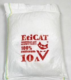 Наповнювач силікагелевий Etikat 10 л економ 4,2 кг 