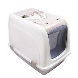 Туалет для котів Будка сірий, 65х50х45 см 