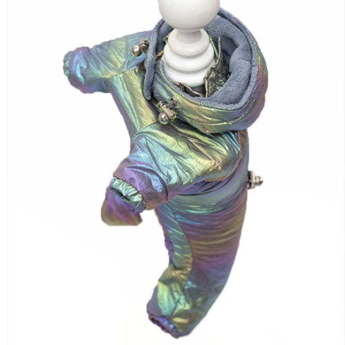 Веселка комбінезон для собак хлопчиків на силіконі XS