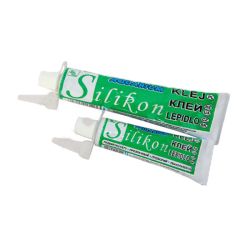 Силікон клей для акваріума. 120 мл.Чорний.