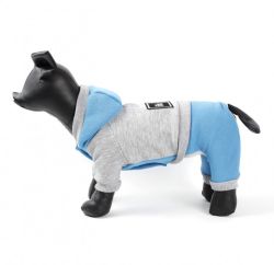 Комбінезон Стиль трикотаж на флісі сіро-синій (хлопчик) М