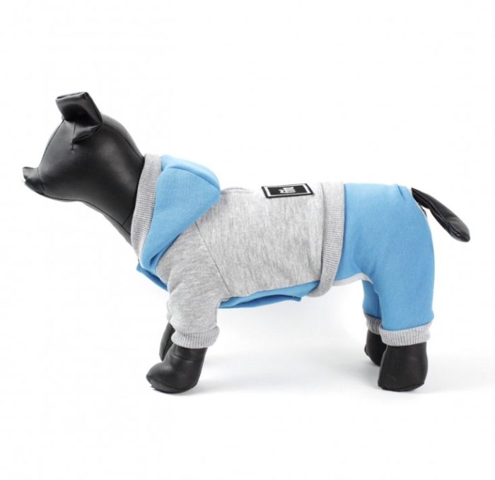 Комбінезон Стиль трикотаж на флісі сіро-синій (хлопчик) М