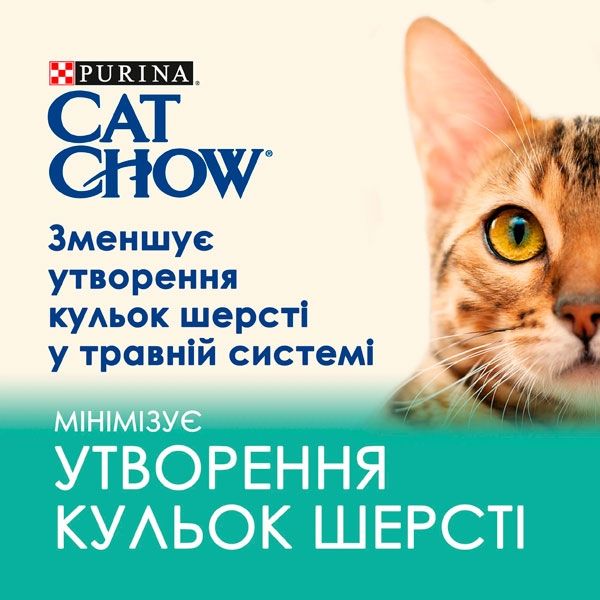 Cat Chow Hairball Control консерва для котів для виведення шерсті з куркою та зеленою квасолею, 85 г Акція